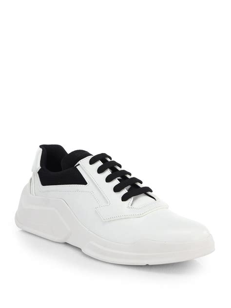 men prada white sneakers|men prada sneakers on sale.